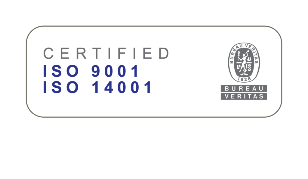 ISO 9001 ja 14001 sertifikaat bänner